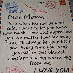 Sentimental Blanket with Heartfelt Message